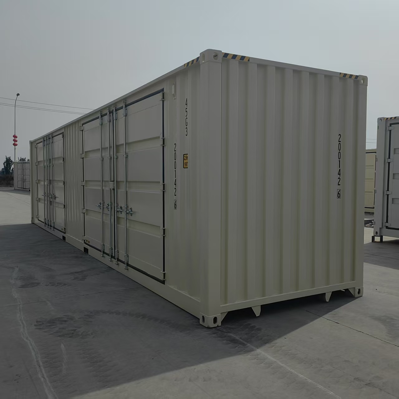 40ft Odprta stranska posoda z visoko kocko