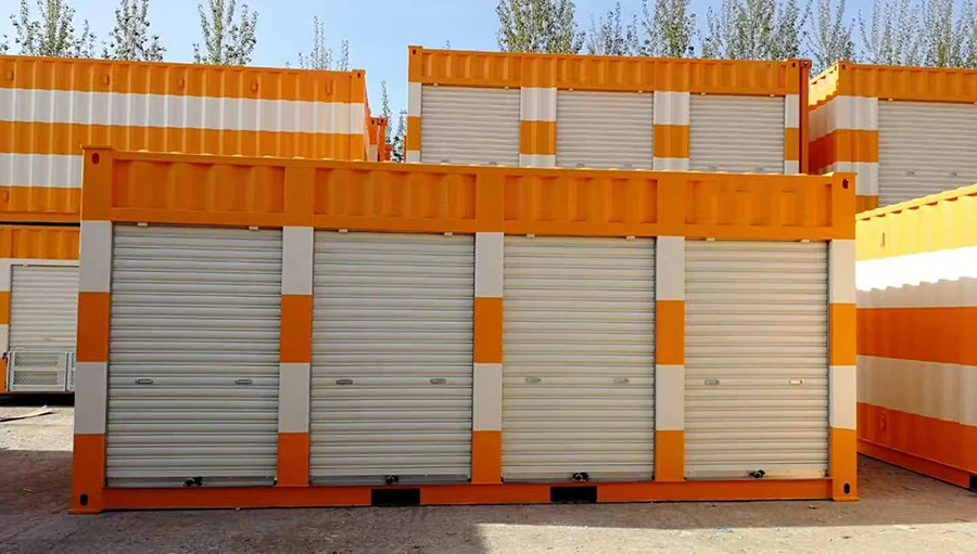 roll shutter door self-storage container